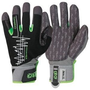 Vibration-reducing work gloves